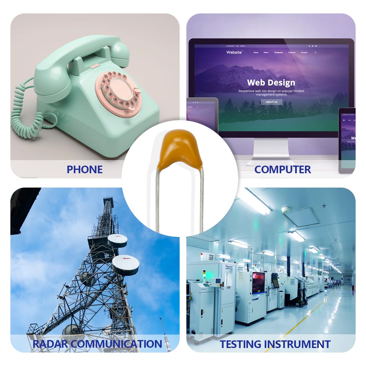 Thumbnail 4 de Innfeeltech 100pcs Keramik Kondensator 100pF ⚙️