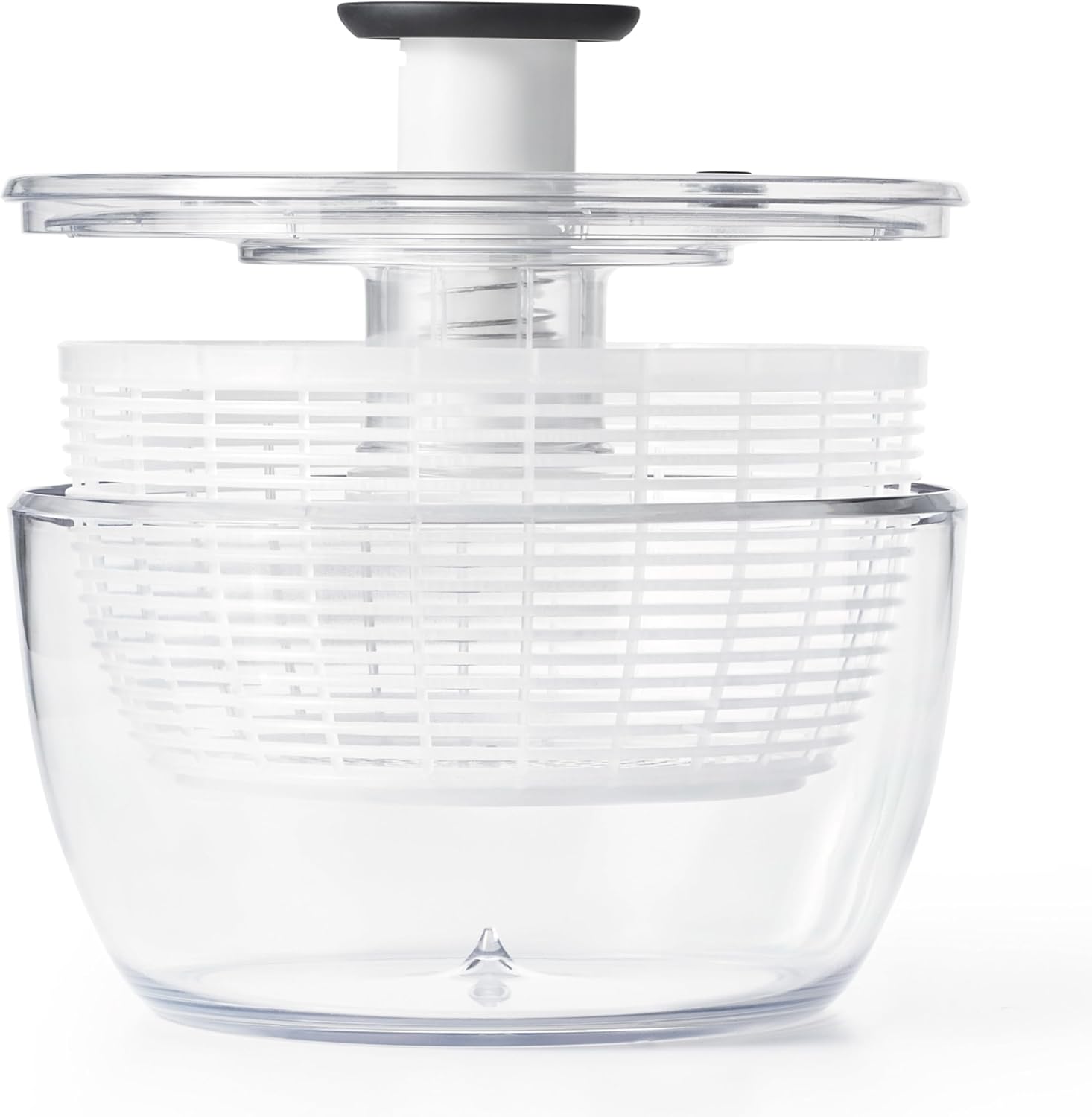 Detalle de OXO Good Grips Salatschleuder mit Sieb und Deckel – zum Waschen und Trocknen von Salat