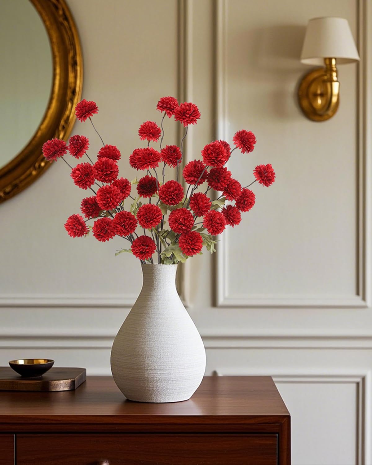 Detalle de DuHouse artificial flowers, 6 stems