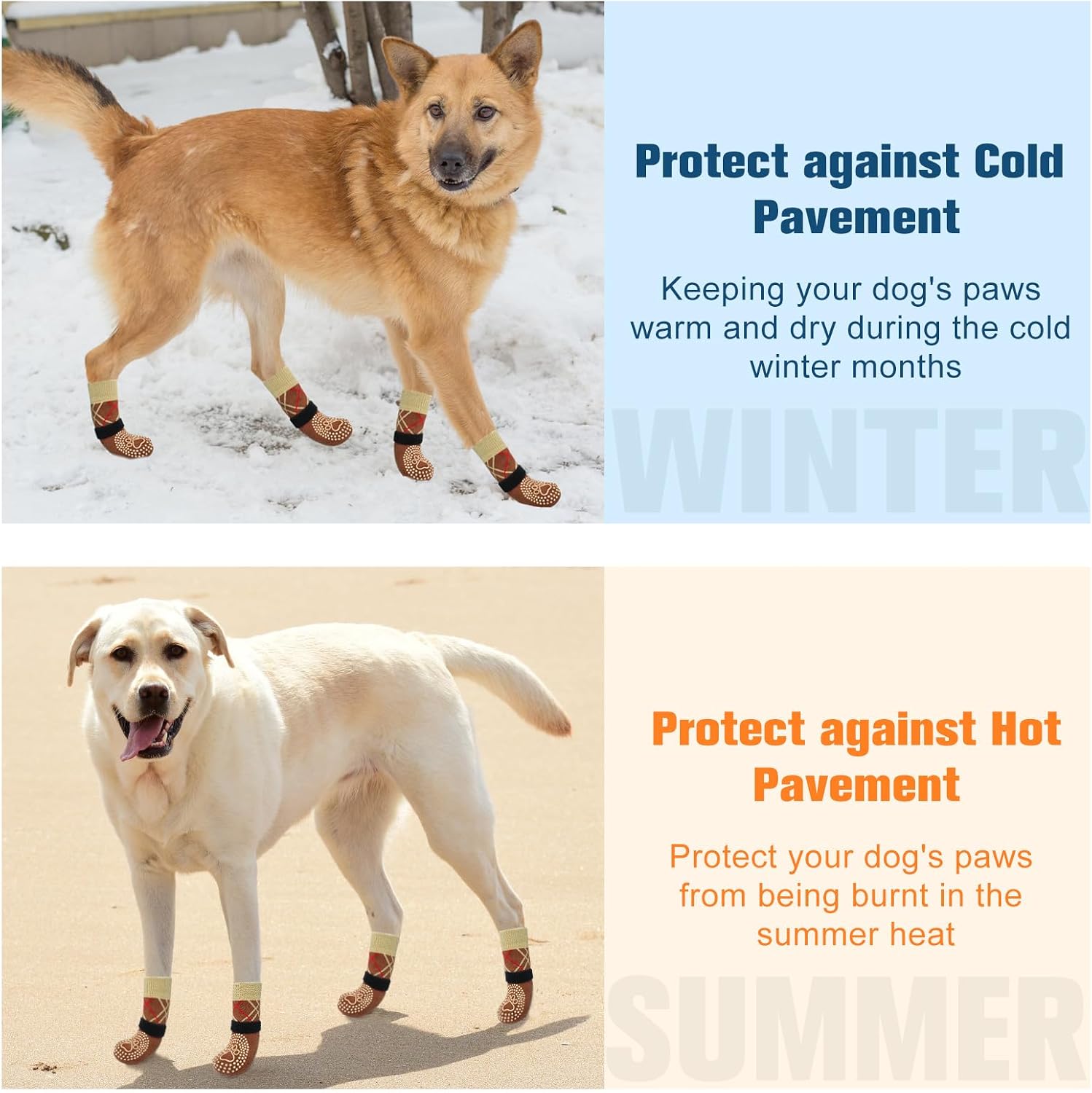 Detalle de Hundesocken von BEAUTYZOO mit Anti-Rutsch