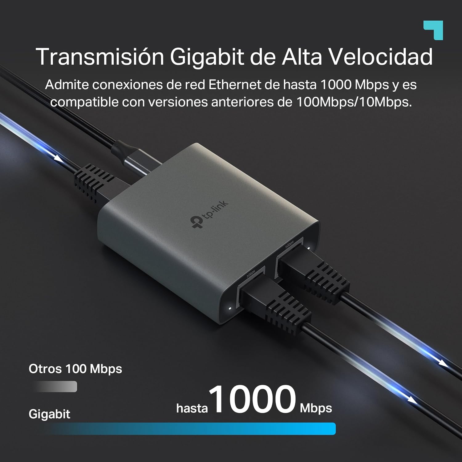Thumbnail 4 de TP-Link EH210 Adaptador Ethernet 1 a 2 puertos 1000 Mbps 📡