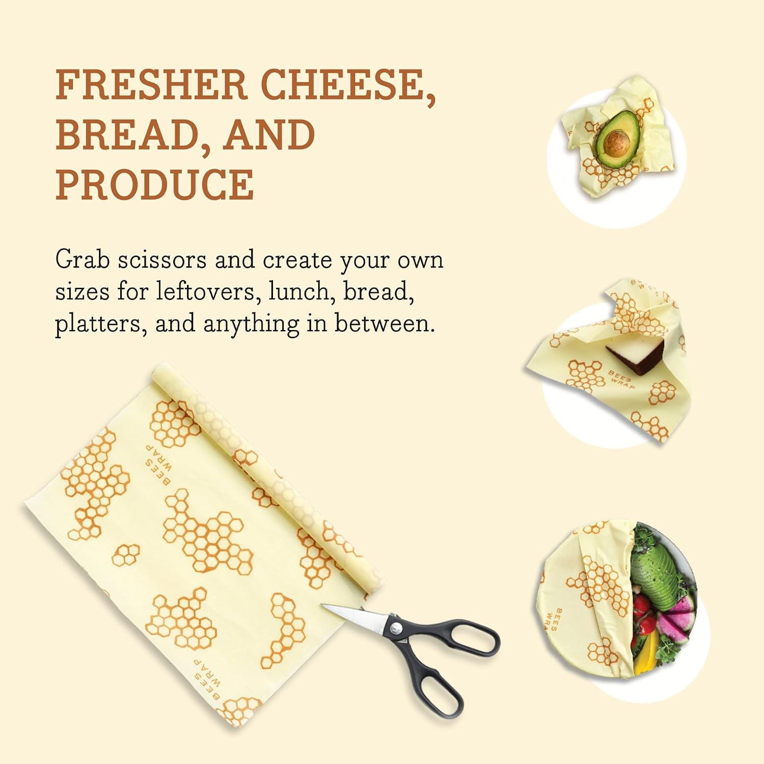 Detalle de Bee's Wrap Beeswax Wrap Roll 14 x 53 in