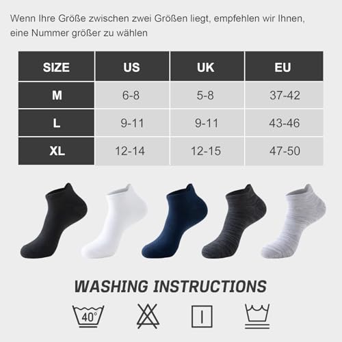 Thumbnail 6 de Niorasen Bambus Sneaker Socken – 6 Paar, Unisex, Größe 37–42