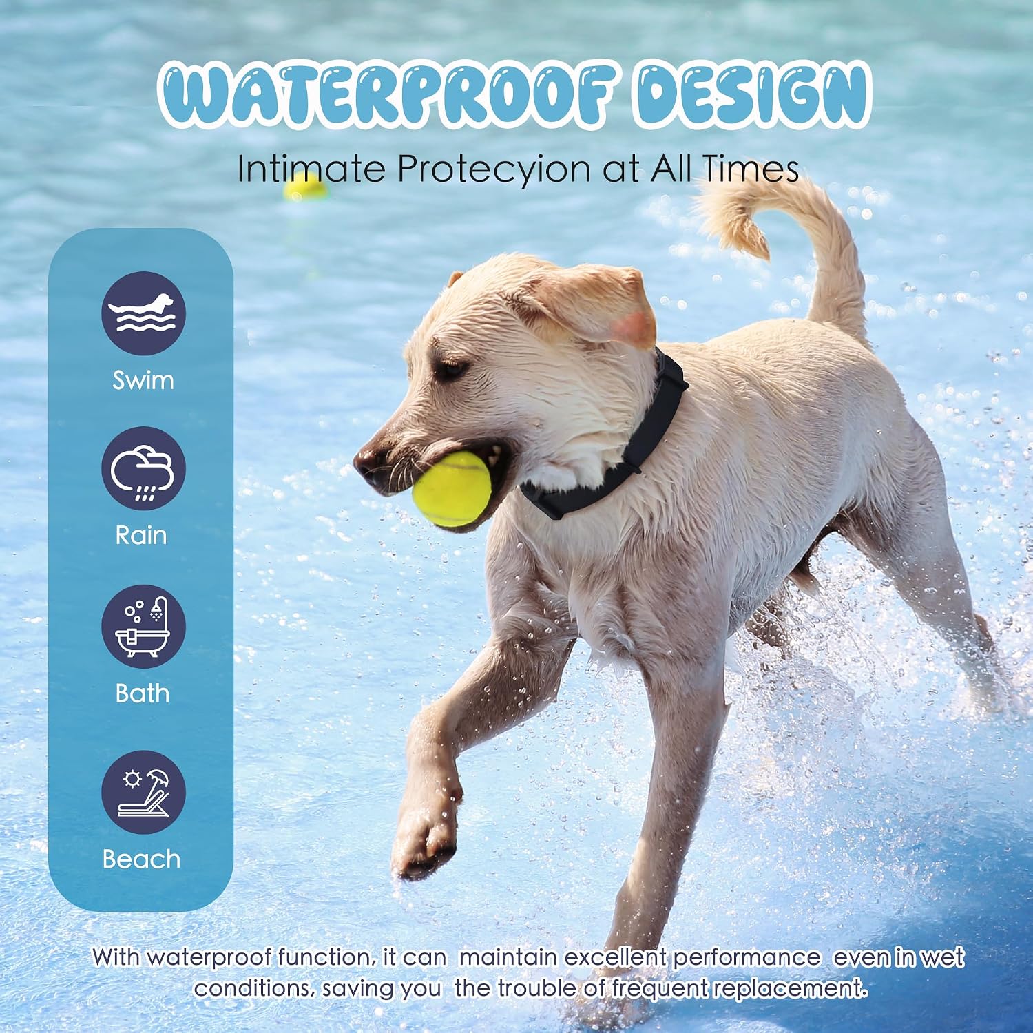 Detalle de Pernimon Calming Collar for Dogs with Natural Pheromones – 8 Pack (25")