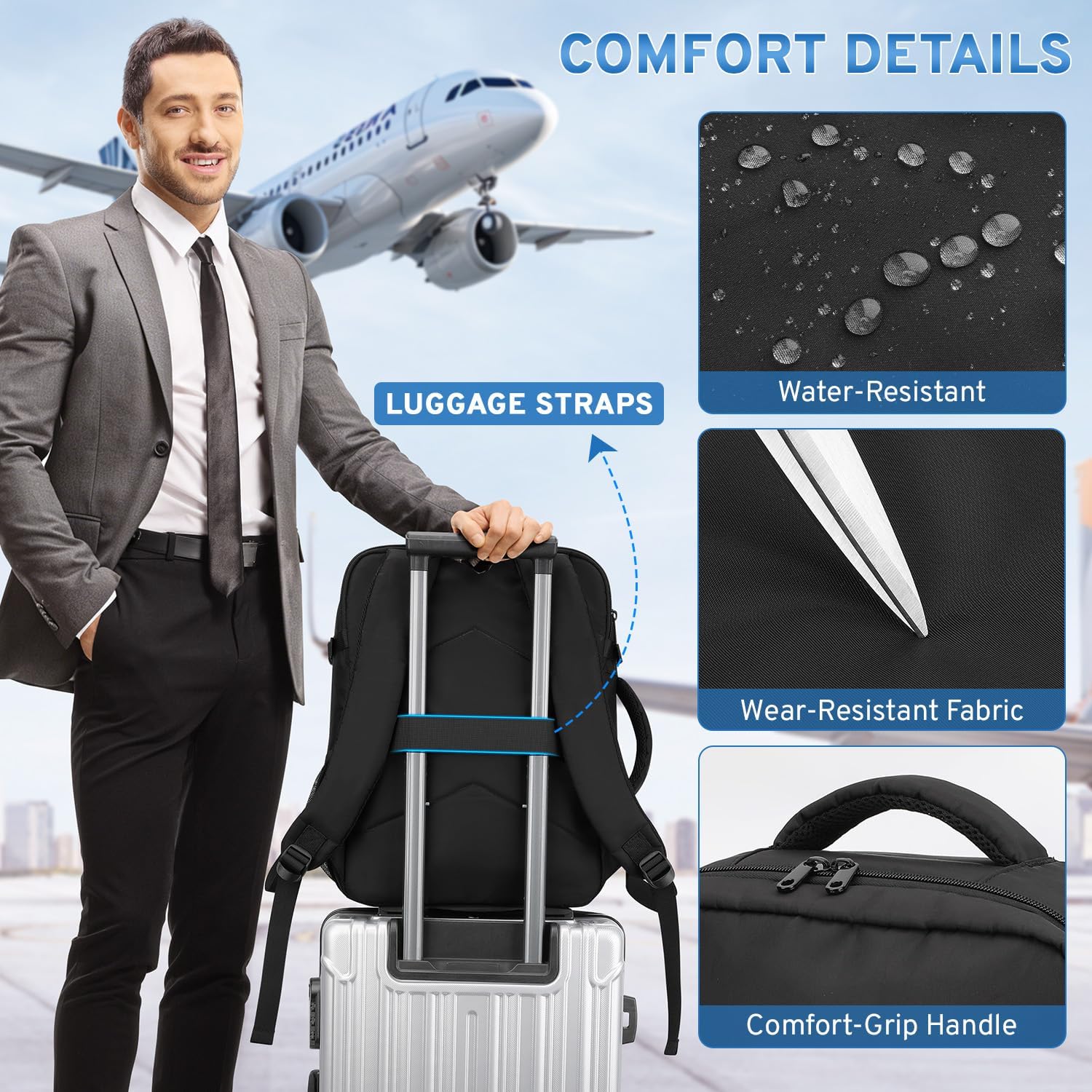 Thumbnail 4 de ZOMFELT Ryanair Cabin Bag 40x30x20