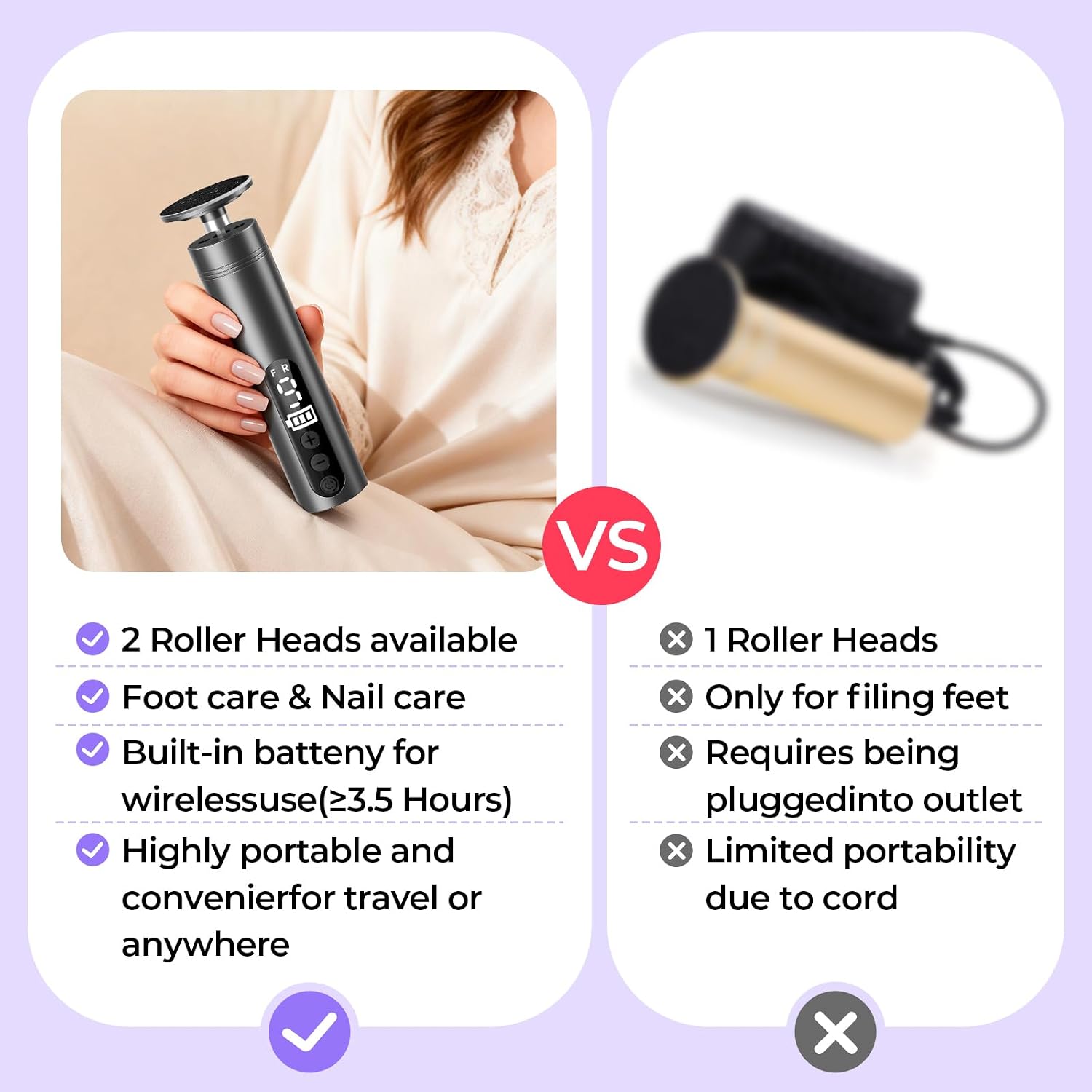 Thumbnail 6 de Electric Foot File 9‑Speed Rechargeable