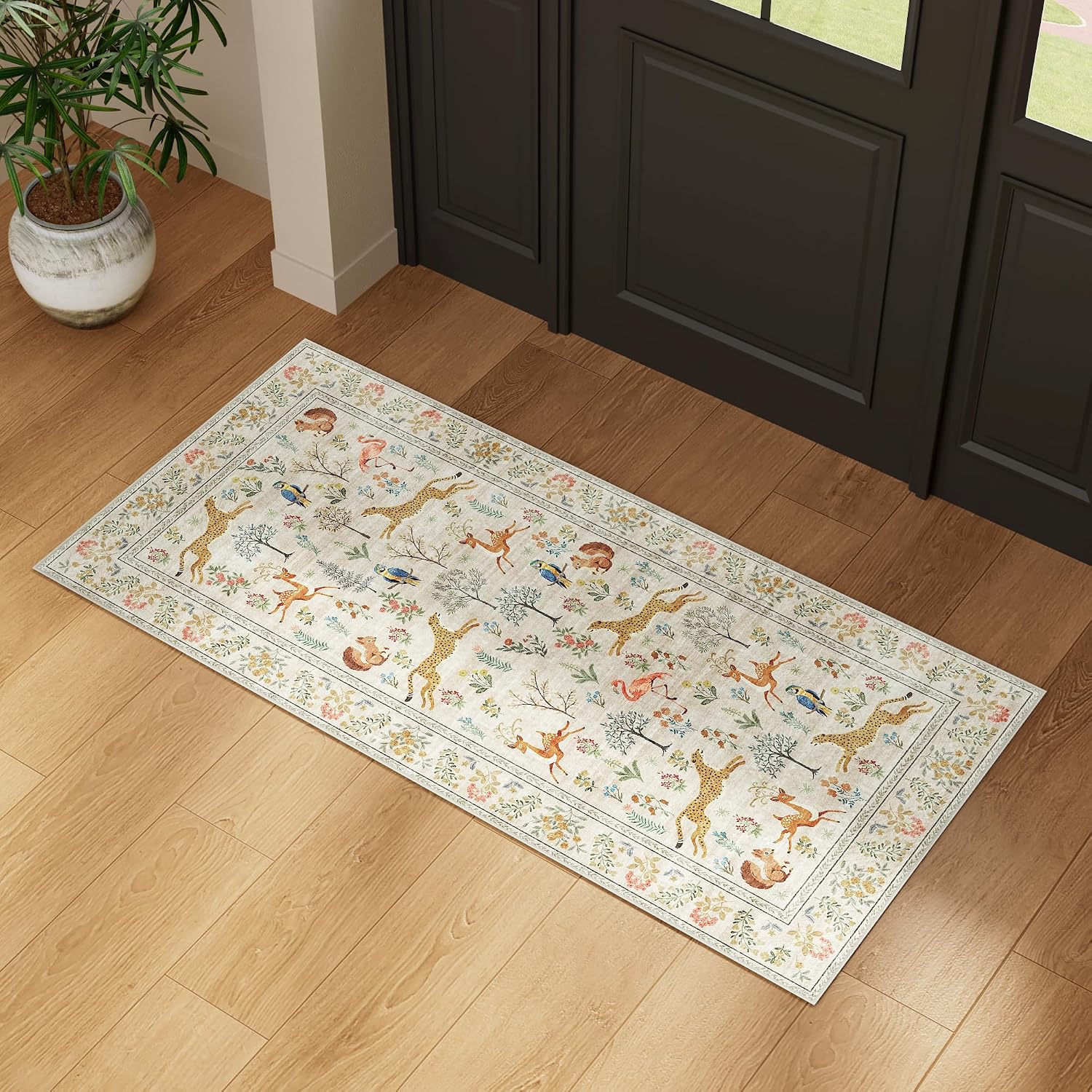 Detalle de DUKINO 2x4 Washable Runner Rug