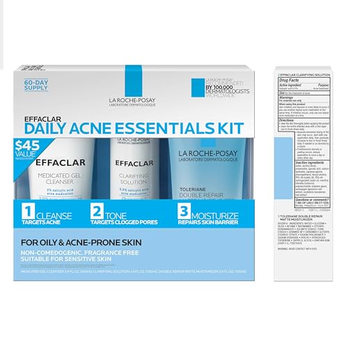Detalle 2 de La Roche-Posay Effaclar Daily Acne Kit: Cleanser, Toner & Matte Moisturizer