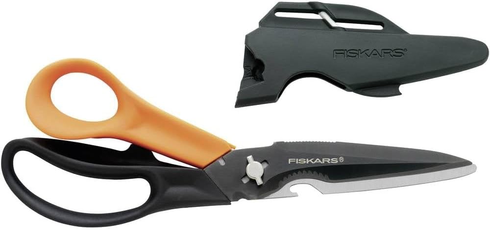 Detalle de Fiskars Cuts + More 1000809 multifunktionssax, 23 cm med titanbeläggning