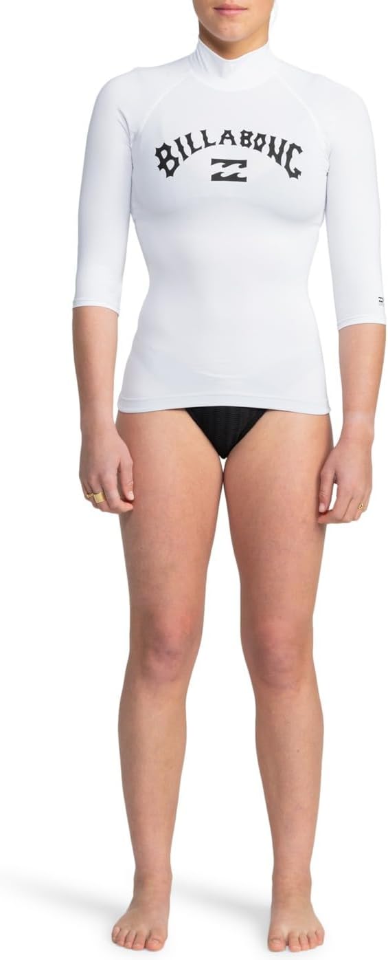 Detalle de BILLABONG Tropic Surf SS Lycra Femme – Rashguard manches courtes performant et éco-responsable