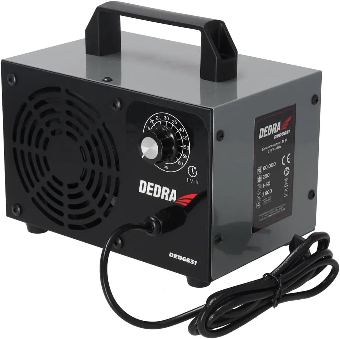 Detalle de DEDRA 60000mg/h Ozon-Generator 120W