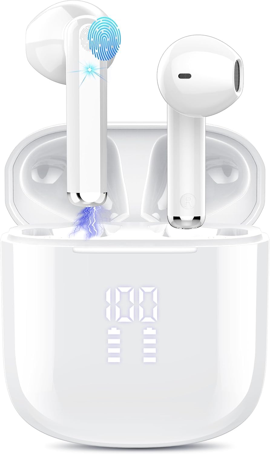 Detalle de OYIB Wireless Earbuds (2026) with Bluetooth 5.3, HiFi Stereo, ENC Mic, LED Display & IP7 Waterproof