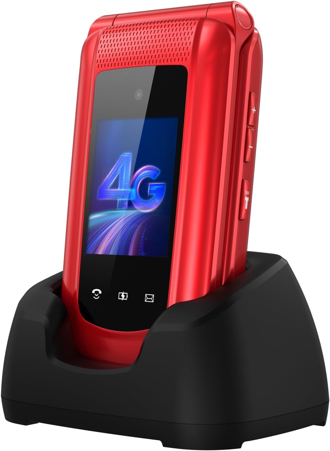 Tosaju Téléphone Portable 4G à clapet pour personnes âgées – 2,4" et 1,8" avec SOS