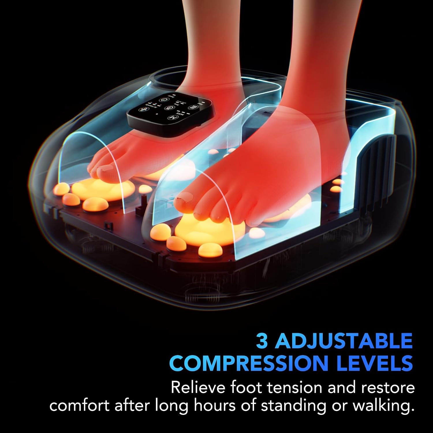 Detalle de SKG YS100 Foot Massager with Heat and Remote — 2026 Upgrade for Plantar Fasciitis and Neuropathy Relief
