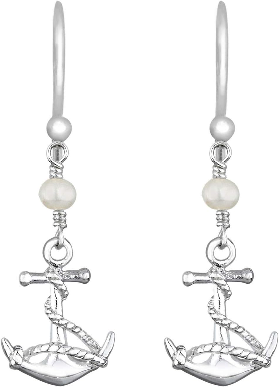 Detalle 2 de Elli Ohrringe Damen Anker Anhänger Silber 925