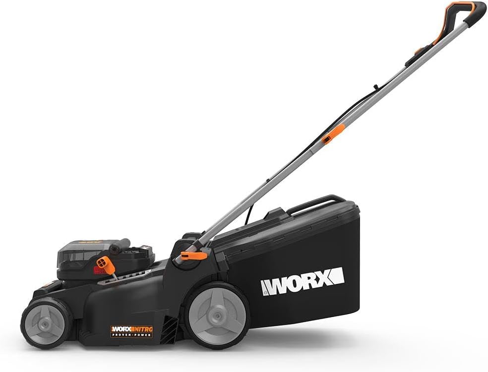 Thumbnail 1 de WORX Tondeuse à Gazon sans Fil 40V WG737E – Surface max 600 m², 37 cm, 2 batteries 4Ah + chargeur rapide