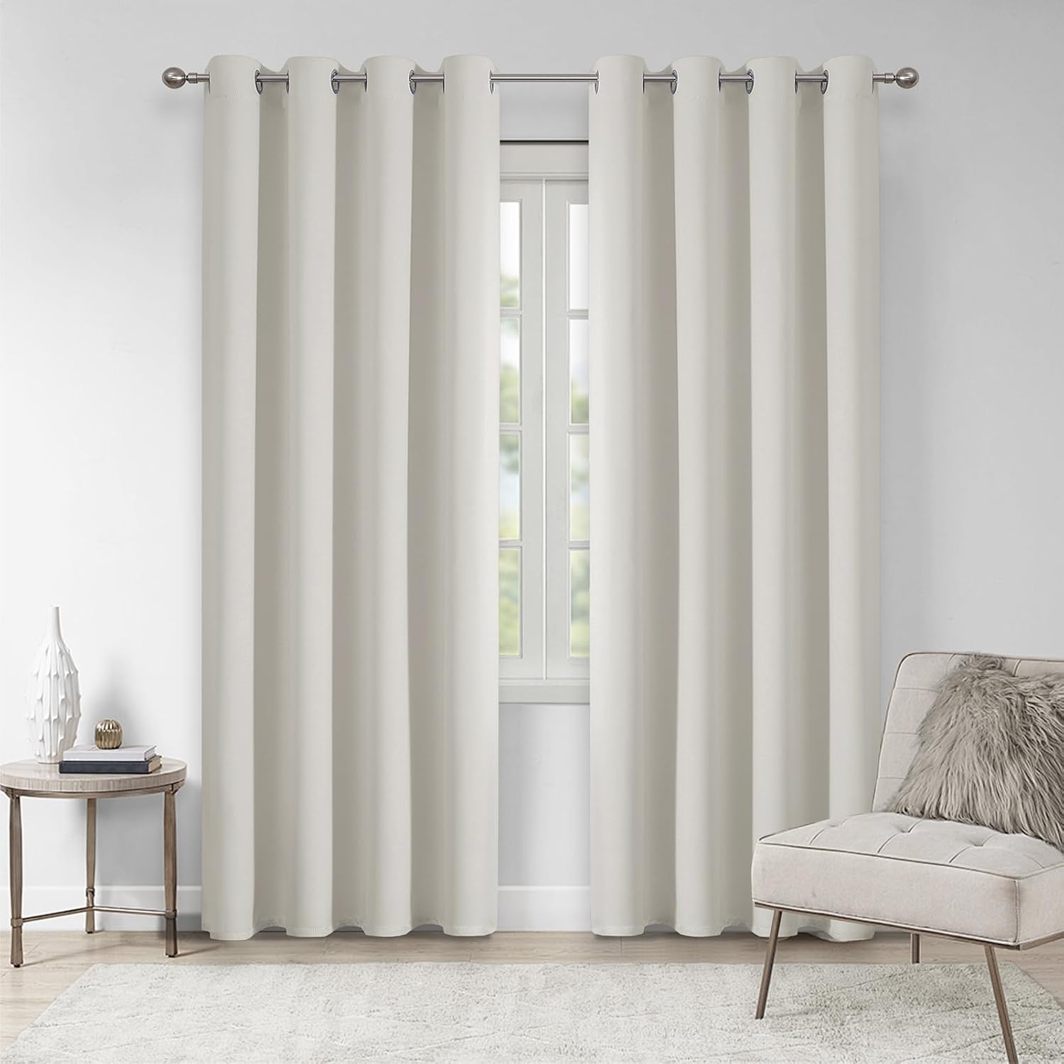 Detalle de VEHEDE Thermal Insulated Curtains 72in Drop