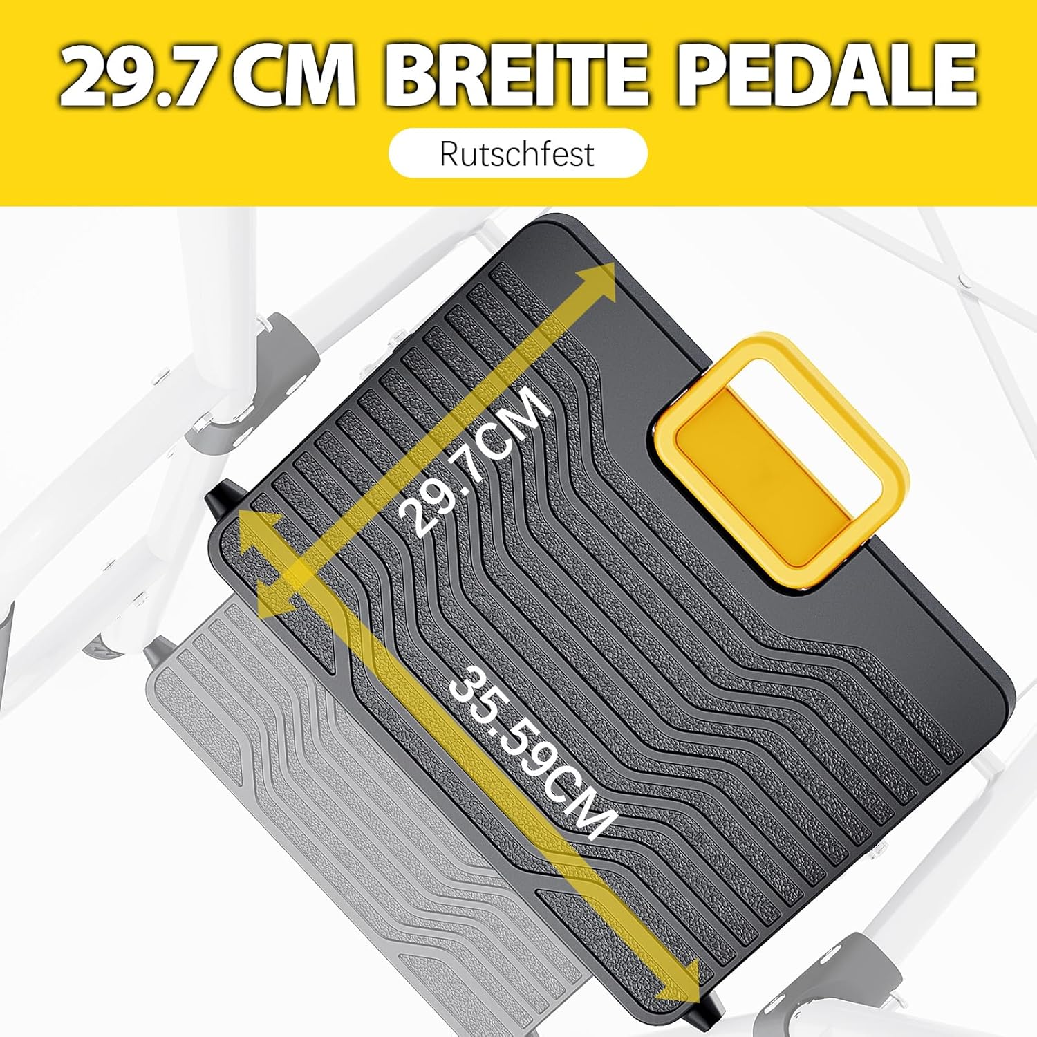 Detalle 2 de KINGRACK Trittleiter 5 Stufen klappbar mit Werkzeugtray