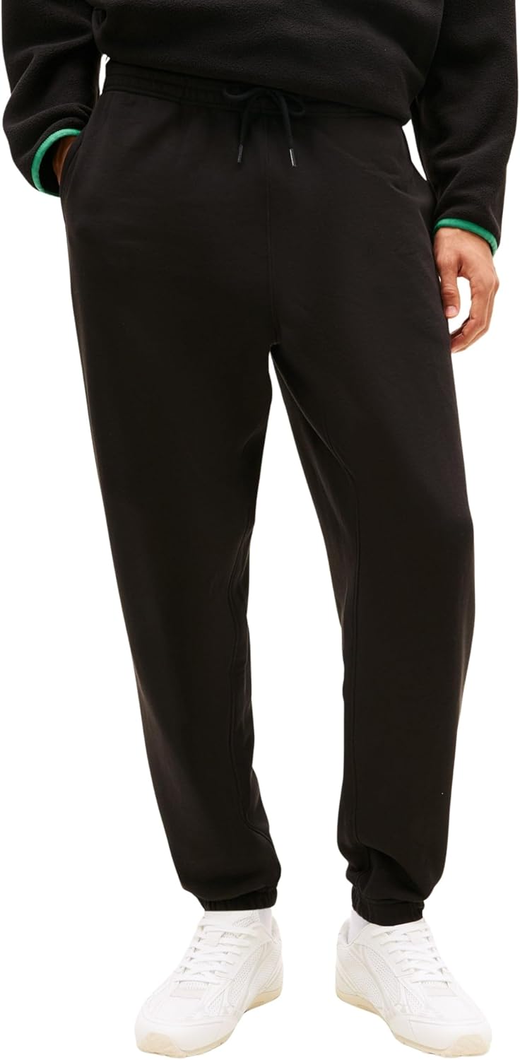 Detalle de Tommy Jeans TJM Reg Linear Sweatpant DM0DM23014 — Pantaloni da tuta da uomo, comfort casual e stile streetwear