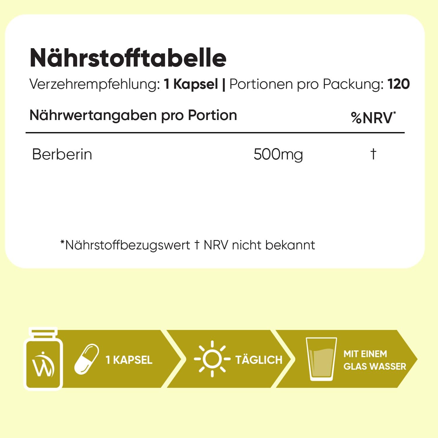 Detalle de WeightWorld Berberin Kapseln 500 mg 💊