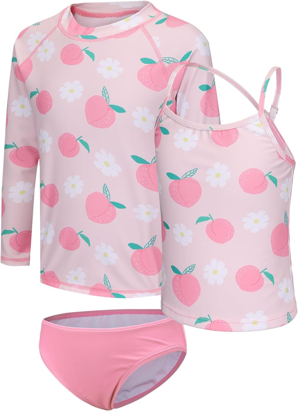 Thumbnail 5 de Girls Swimming Costume 3 Piece Rash Guard Set 5–16 Years