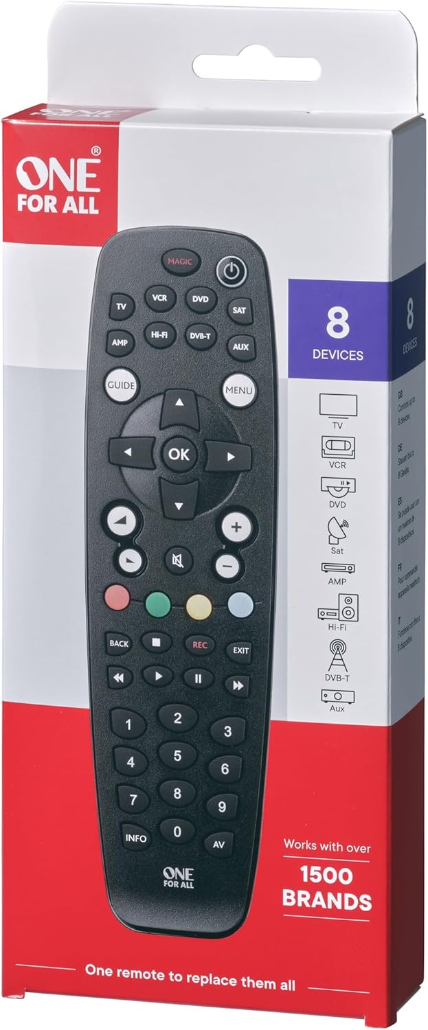 Thumbnail 2 de One for All OFA 8 Universal Fernbedienung 8 Geräte