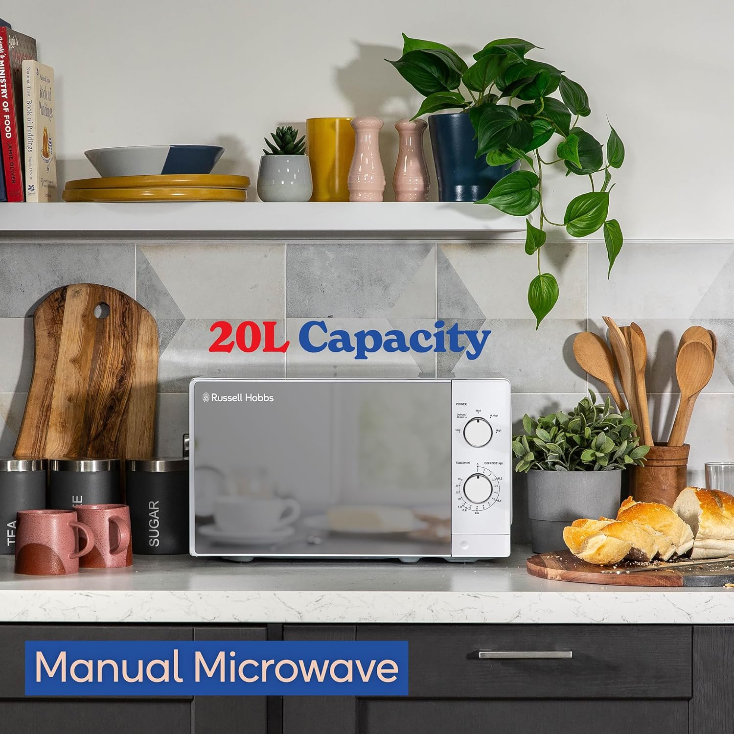 Detalle 2 de Russell Hobbs RHM2027 20 Litre 800W Microwave