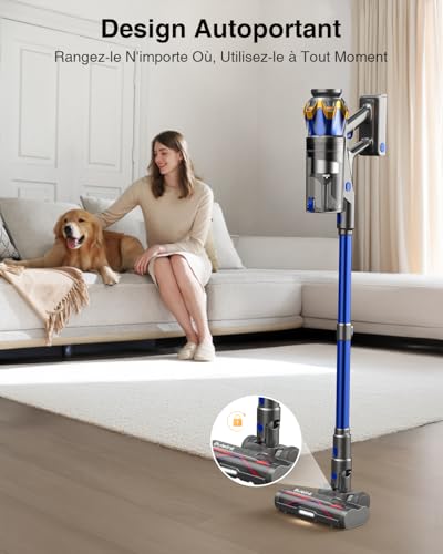 Detalle de Aspirateur Balai Sans Fil Bulelink 650W/55 kPa – 70 min d’autonomie