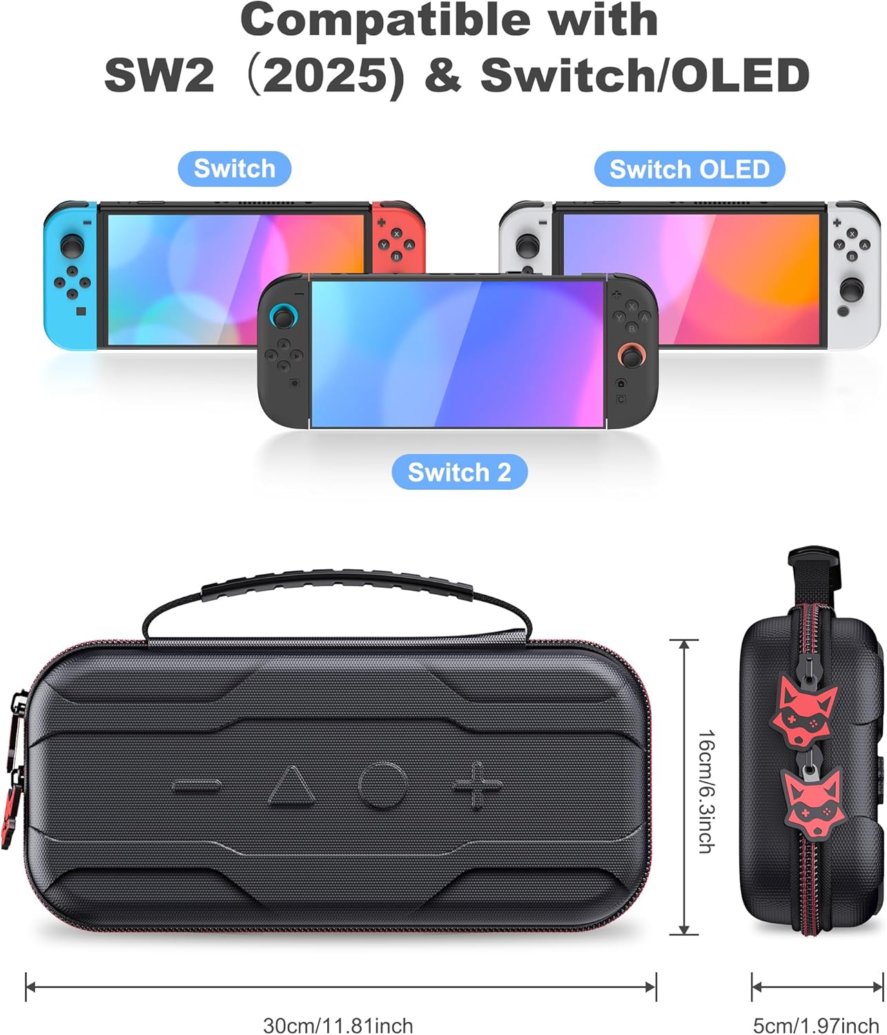 Thumbnail 6 de HASACOOL Carry Case for Nintendo Switch 2, 20-card storage