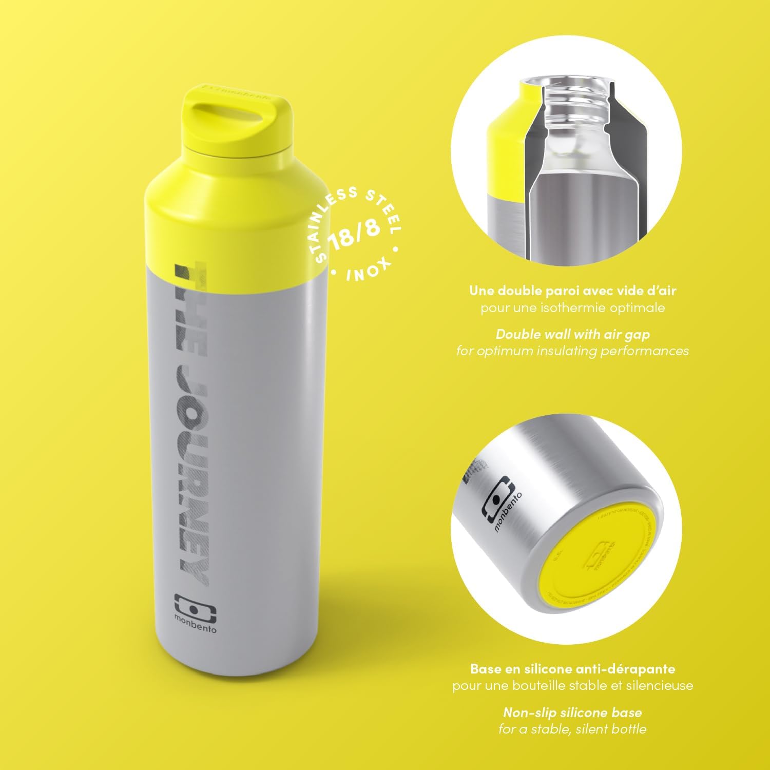 Thumbnail 4 de monbento MB Steel The Journey: borraccia termica in acciaio inox 500 ml con infusore integrato