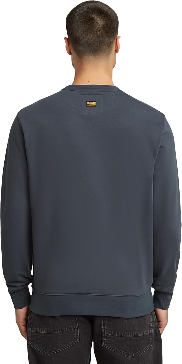 Detalle 2 de G-STAR Herren Nifous Sweater mit geripptem Kragen