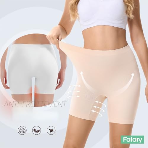 Detalle de FALARY - 3 Paires Short Anti Frottement Cuisse Femme, Shorts Doux et Confortables sous Robe