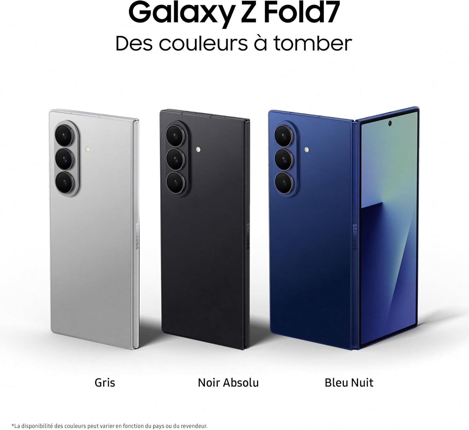 Thumbnail 1 de Samsung Galaxy Z Fold7 – Smartphone pliable 5G, 512 Go, Bleu Nuit (Version FR)