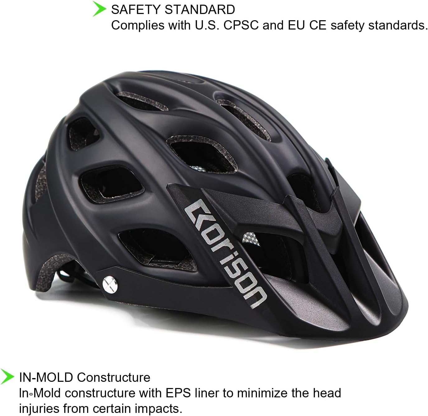 Detalle 2 de Ckorison Mountain Bike Helmet – Lightweight EN1078 Certified MTB Helmet for Adults (Men & Women)