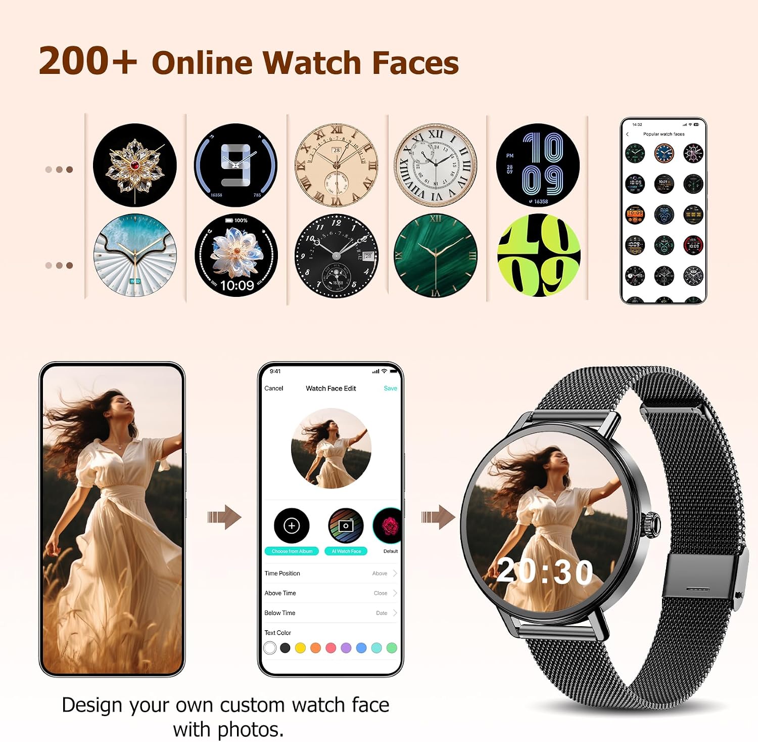 Thumbnail 6 de Smart Watch for Women with 1.26" HD Display and 100+ Sports Modes