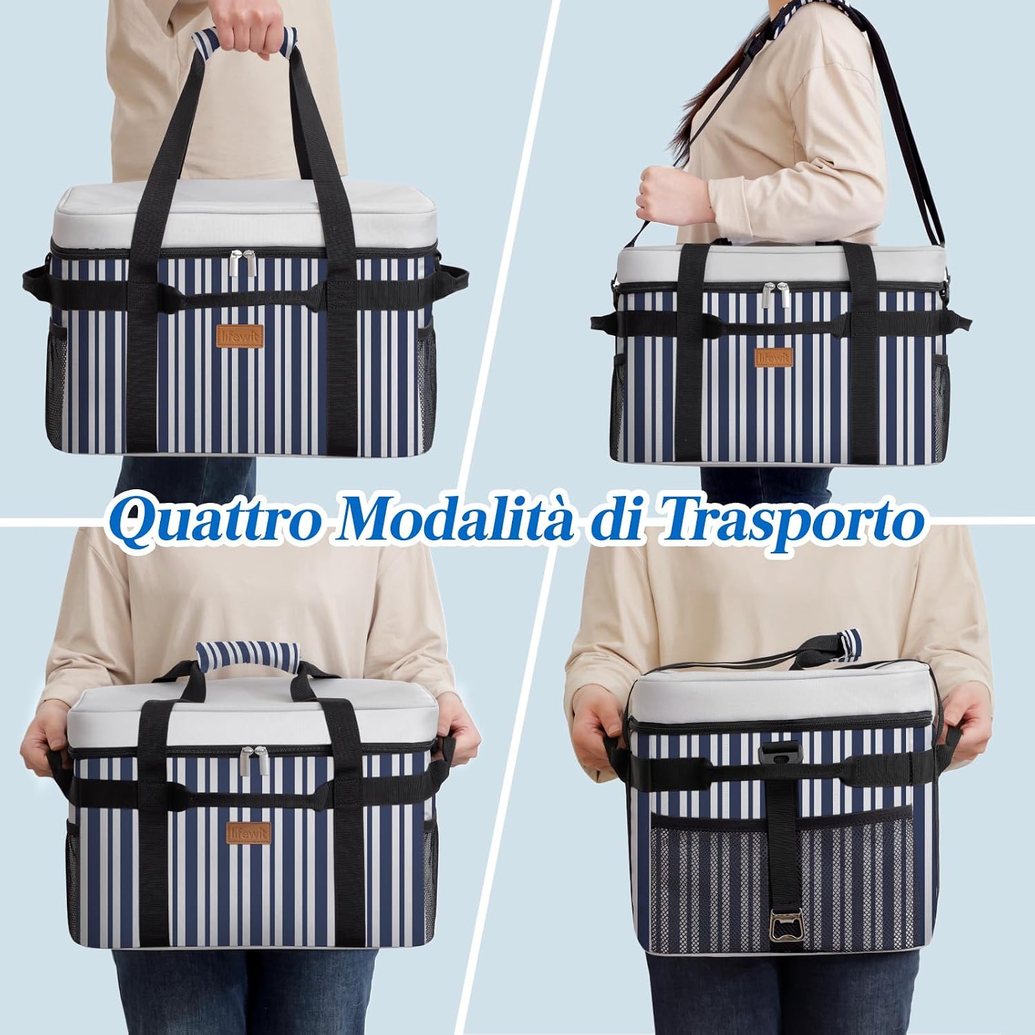 Detalle de Lifewit Borsa Termica 30L: grande capacità, versatilità e trasporto affidabile