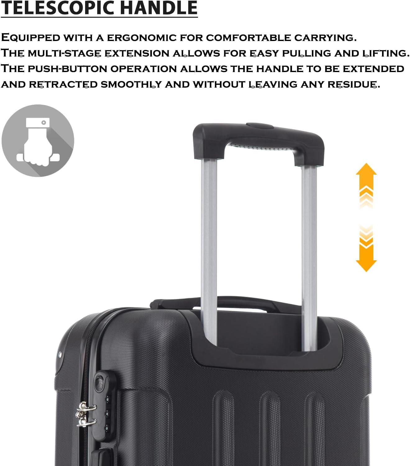 Detalle 1 de Trolley Koffer 4 Rollen 360° Hartschale