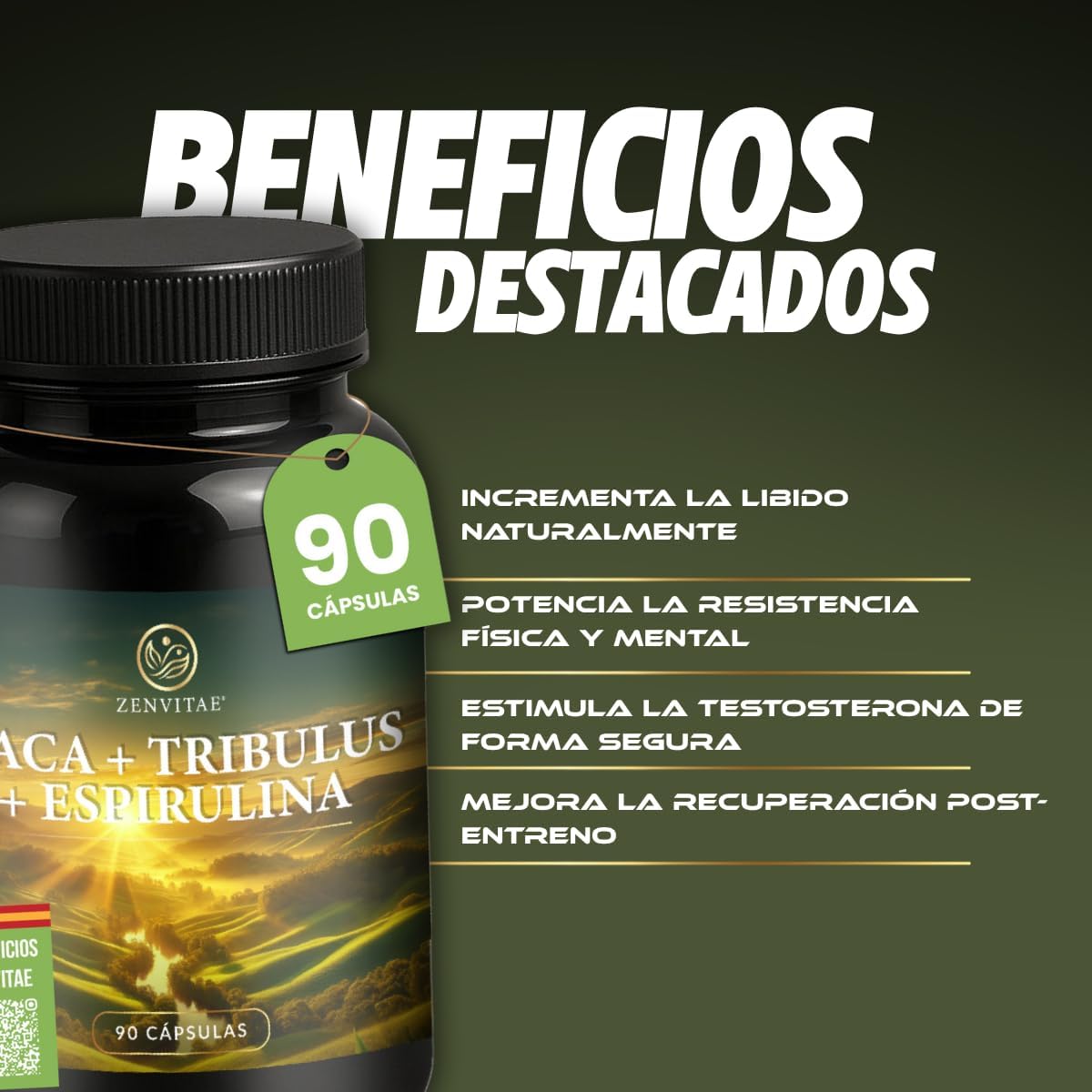 Thumbnail 5 de ZENVITAE ENERGÍA 90 cápsulas veganas
