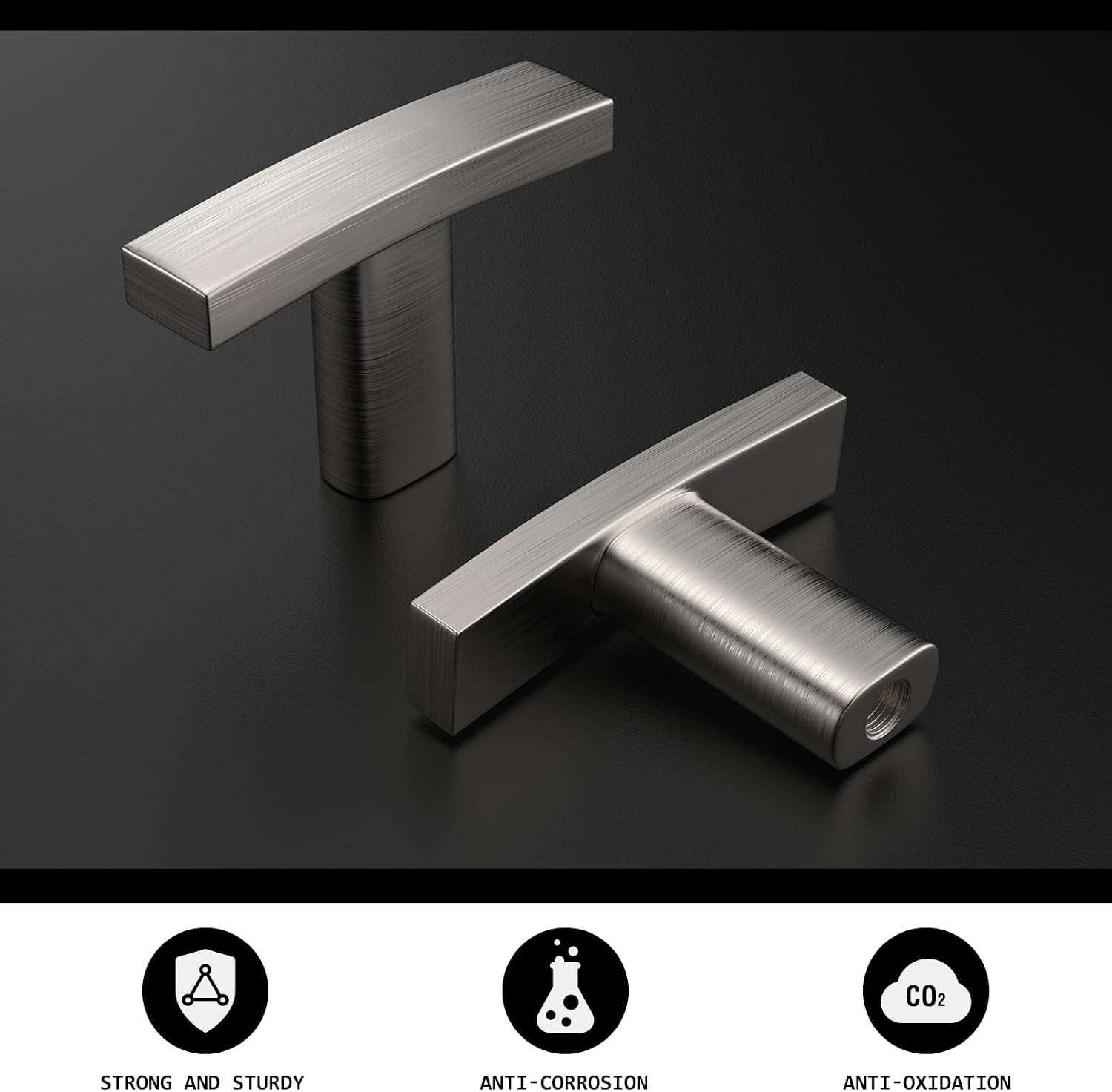 Detalle de homdiy Cabinet Knobs, Brushed Nickel