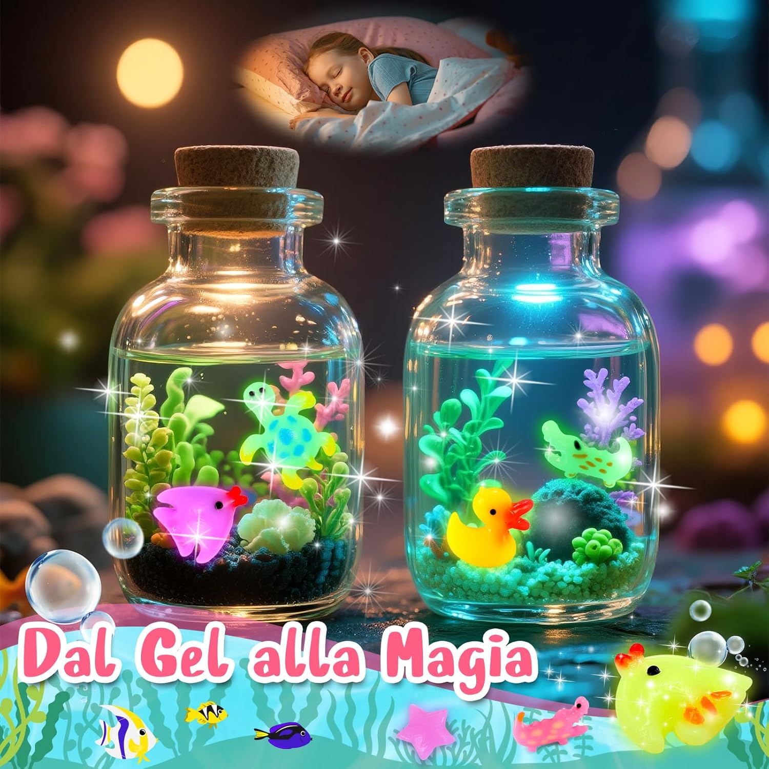 Thumbnail 5 de Kit Gel Acqua per Bambini “Magic Jelly Set” con 12 stampi e gel colorati (4-10 anni)