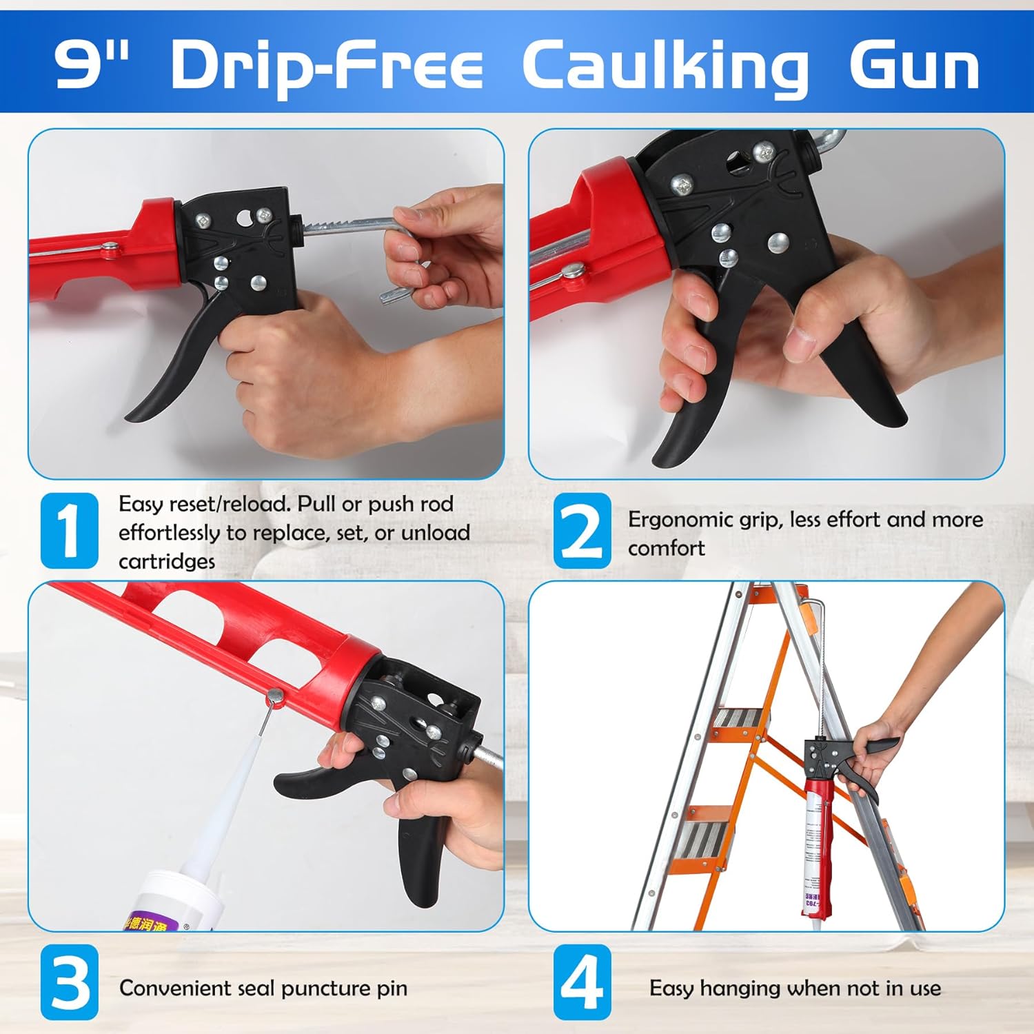 Detalle 2 de iLitLuk Pistola para calafateo 15:1 300 ml