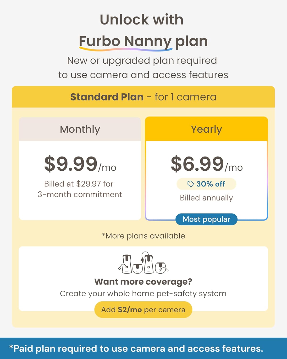Thumbnail 5 de Furbo Mini Videocamera per animali + Pacchetto Sicurezza Casa (premium con abbonamento in app)