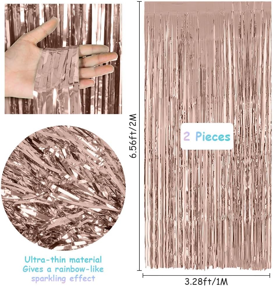 Detalle 2 de Rideau Métallique 1m x 2m Rose Or 🎉