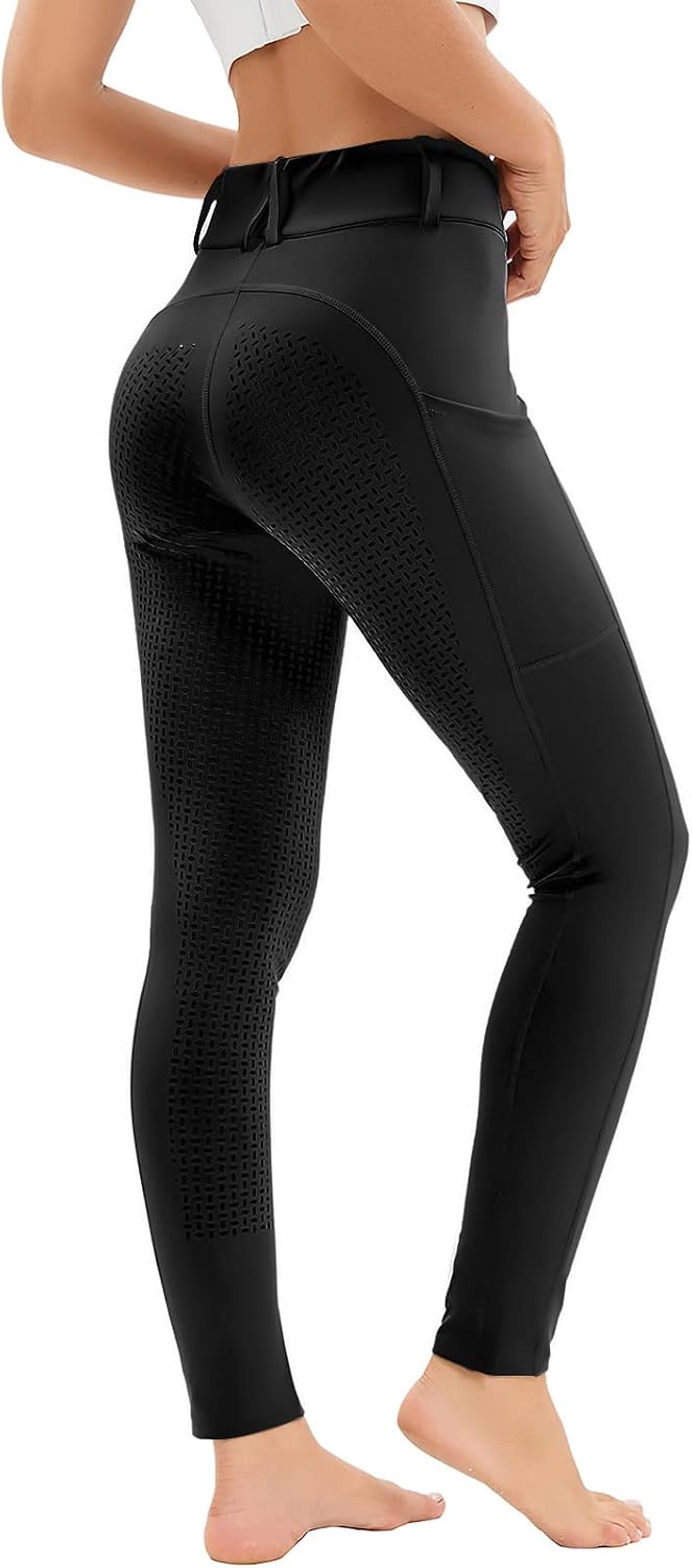 Detalle de Reitleggings Damen Vollbesatz mit Handytasche