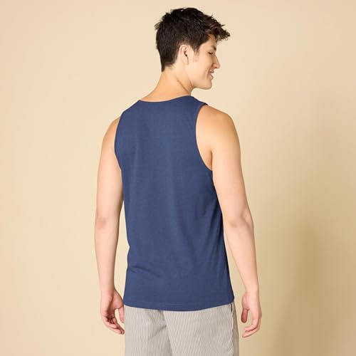 Detalle 2 de Amazon Essentials Camiseta de Tirantes de Ajuste Normal para Hombre – Azul Mezcla, Talla L