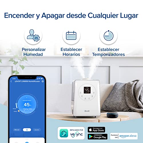 Thumbnail 1 de LEVOIT Top-Fill Humidificador 6L con Aromaterapia