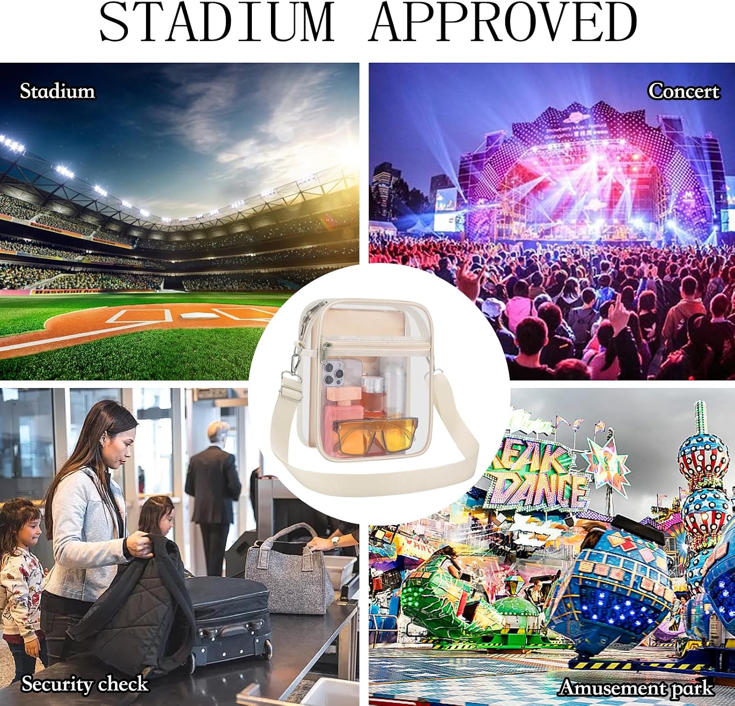 Thumbnail 5 de USPECLARE Clear Stadium Purse