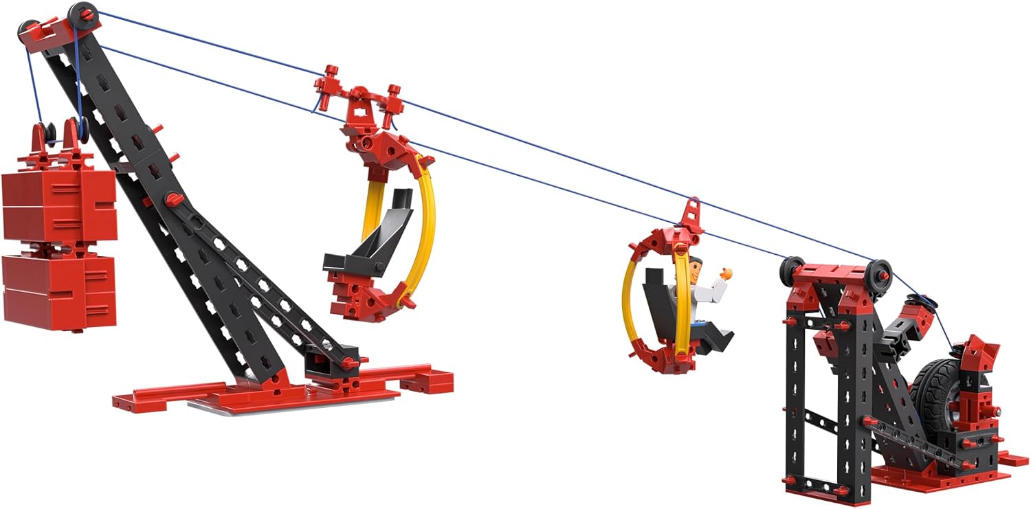 Detalle de fischertechnik ADVANCED 564068 – zestaw kolejki linowej, 3 modele i 6-metrowe kable