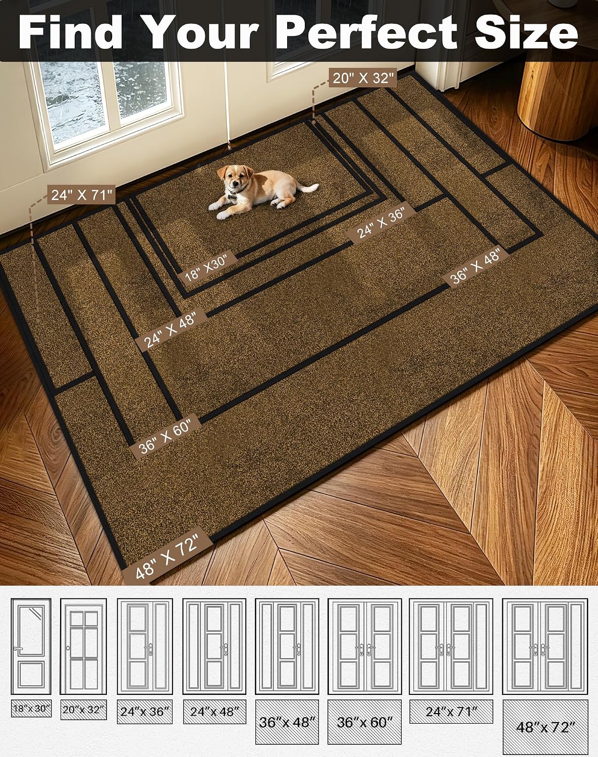 Detalle de Mibao Door Mat 36" x 24