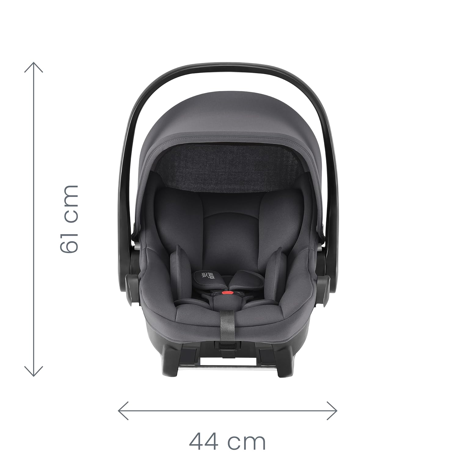 Detalle de BRITAX RÖMER Babyschale BABY-SAFE CORE – i-Size Schale ab Geburt bis 83 cm (ca. 15 Monate), Space Black